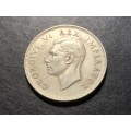 High grade 1937 Union of South Africa half crown coin