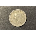 Nice 1938 SA silver 6 pence coin