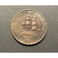 1929 SA 1/2 penny coin - as per photo