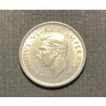 Excellent 1938 SA silver 6 pence coin - CV in UNC is R7,000 & in EF is R3,500