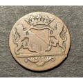 Nice 1790 VOC 1 duit coin - Error - #4