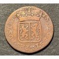 Excellent 1791 VOC 1 duit coin