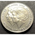 1980 Netherlands 2½ Gulden coin