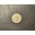 1959 SA silver 3 pence coin