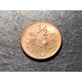 1975 UNC Bronze 1/2 cent coin - low mintage