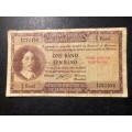 Very scarce E/A 1962 G Rissik Replacement R1 banknote - Only 757,000 printed!!