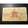 Very scarce E/A 1962 G Rissik Replacement R1 banknote - Only 757,000 printed!!