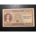 Crisp 1961 E/A MH de Kock large R1 banknote - No pinholes or edge tears