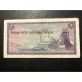 1967 TW de Jongh First issue E/A R5 banknote