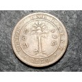 Scarce 1870 Ceylon Bronze 1 cent coin