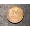 Nice 1937 American wheat cent coin