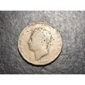 1827 British 1/2 penny coin