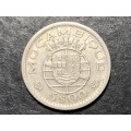SILVER 1960 Mozambique 5 dollars ($5) coin - 65% silver
