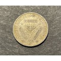 1949 SA Silver 3 Pence coin