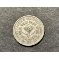 Nice 1937 SA silver 6 pence coin