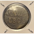 SCARCE 1808 VOC JAVA 1 Duit coin