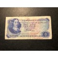 Old R5 (five rand) T W de Jongh Banknote - as per photo - lot #1