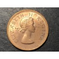 Excellent condition Union of South Africa 1959 Bronze 1 penny coin - lot 1 of 2