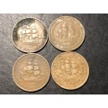 1929 King George V South African 1 penny bronze coins - 3x available - lot 4 of 4