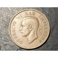 1939 King George VI South African 1 penny bronze coin - lot 1 of 2