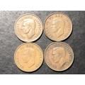 1939 King George VI South African 1 penny bronze coin - 4x Available - lot 2 of 2