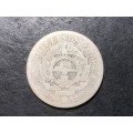 Well circulated 1892 ZAR Silver Half crown coin - First year of issue