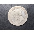 Well circulated 1892 ZAR Silver Half crown coin - First year of issue