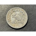 Nice 1922 A 50 Pfennig Aluminium coin from Germany