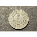 Nice 1916 5 Centimes coin from Belgium