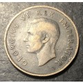 1947 King George VI South African 1 penny bronze coin - 1x Available - lot 1 of 1