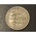 Nice 1936 2 1/2 Shilling silver coin