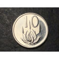 Brilliant Proof 1971 RSA 10 Cent coin