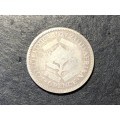Scarce 1927 Union of South Africa Silver 6 pence coin