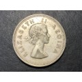 1953 South African Silver 5 shillings (1 Crown) coin - Queen Elizabeth II