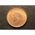 Brilliant a/UNC 1946 SA 1/4 penny coin