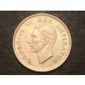Excellent 1937 SA Silver 6 pence coin in AU - Catalogue value in UNC is R7,000 & in EF is R3,500