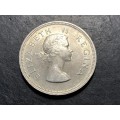 SILVER 1953 South African half-crown (2-1/2 shillings) large coin - Very Nice condition