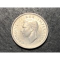 SILVER 1941 King George VI South African 6 pence (6d) coin
