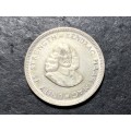 SILVER 1962 South African 5 cent (5c) coin - Second year of issue