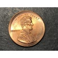 ERROR 1999 American 1 cent coin - Broadstruck error - Brilliant UNC condition.