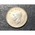 SILVER 1940 King George VI South African 3 pence (Tickey) coin