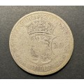 Scarce 1929 SA Union 2 ½ Shillings silver coin