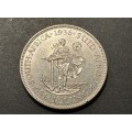 RARE 1936 SA Union 1 shilling silver coin in brilliant a/UNC - Catalogue value in UNC is R5,500