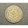 1934 SA Union silver 6 Pence coin