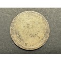 1934 SA Union silver 6 Pence coin