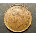 Excellent 1940 SA Union ½ Penny coin