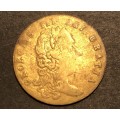 Old 1701 dated 1/2 guinea gambling token coin