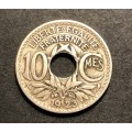 1923 10 Centimes coin from France