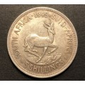 1949 SA Union 5 shilling (crown) silver coin