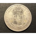Scarce 1924 SA Union 2 ½ shillings (half crown) silver coin